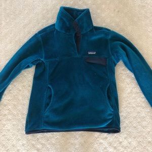 Patagonia Teal Fleece Pullover